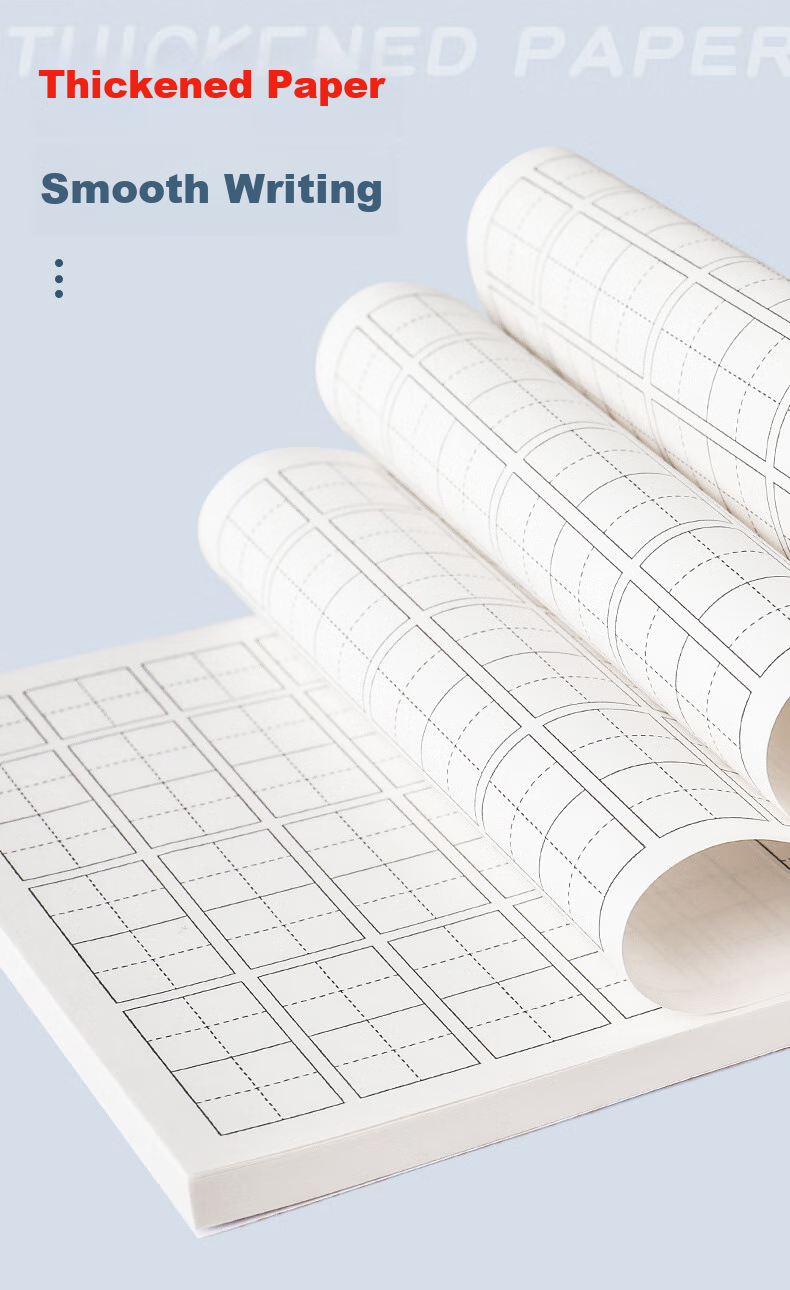 DiLe Ins Sticky Notes, Blank Message Pad for Students, Lined Grid Notebook, Tear-Off, Office Mini Notebook, 60 Sheets/Book, 3 Books Per Pack, A9 Zhuangyuanlan Series 9