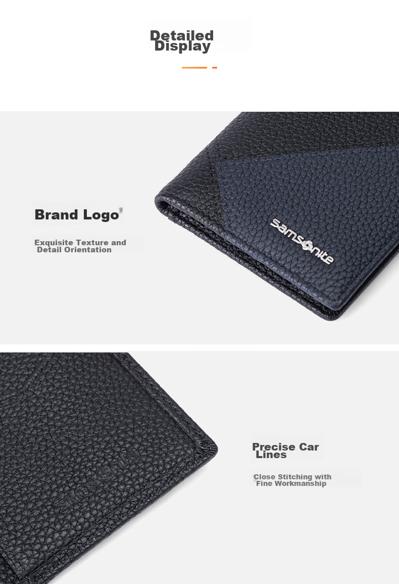 Xinxiuli Men's Business Card Holder, Multifunctional Leather Wallet, Gift Box for Men's Birthday Present TK6 12