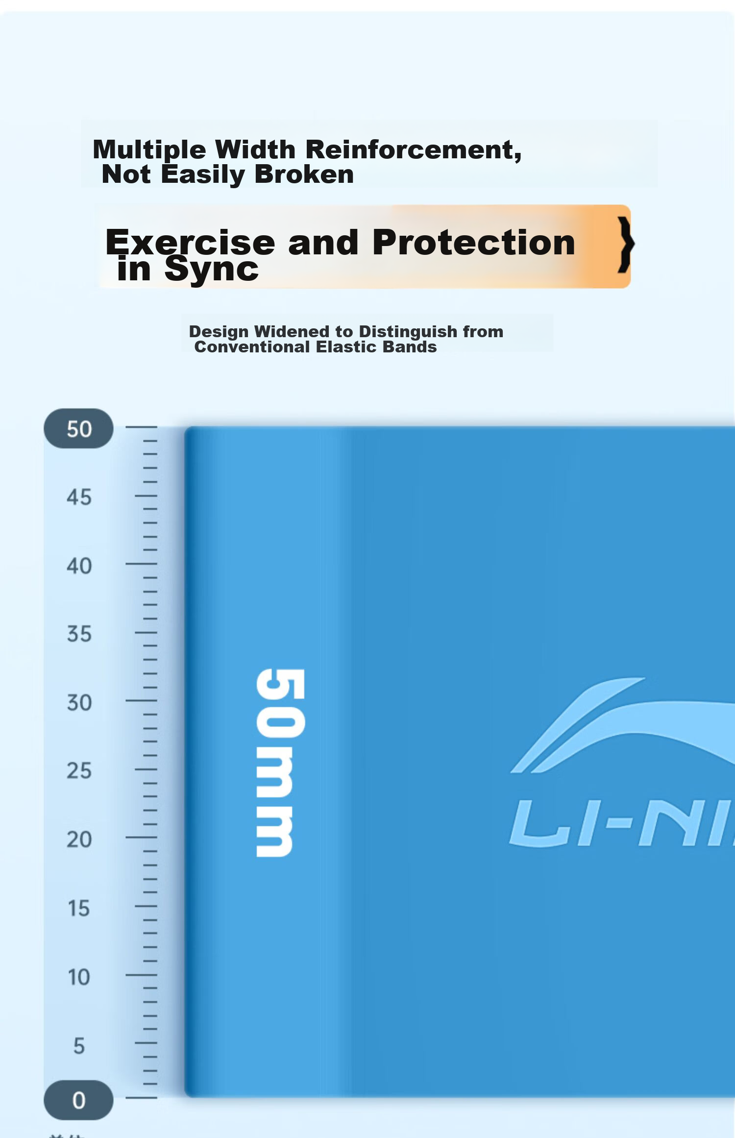 Li-Ning Elastic Band for Children's Soccer And Basketball Training, Leg Resistance Fitness Track And Field Running Ankle Band, Mini 10+15 Pounds 16