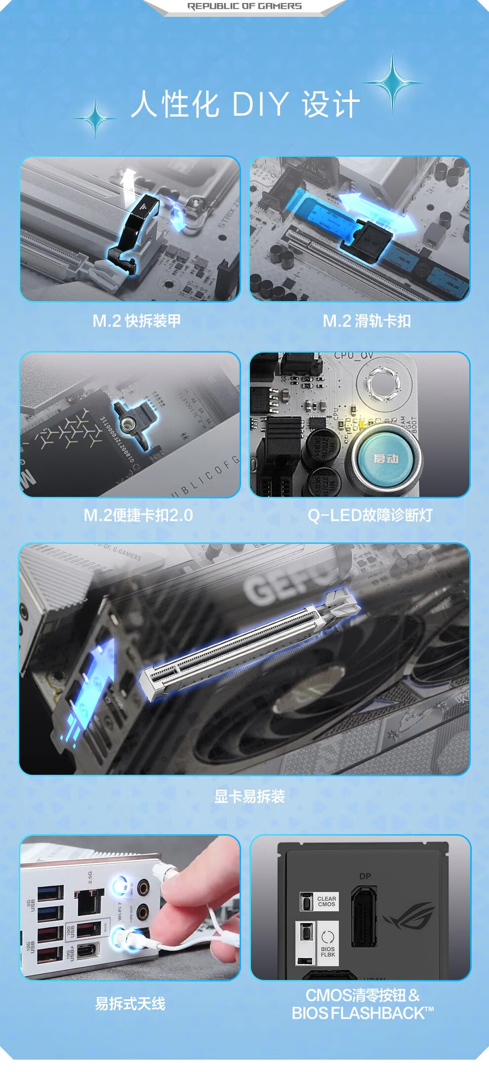 ROG STRIX Z890-A GAMING WIFI Chuixue Motherboard, Supports CPU 285K/265K/270K (Intel Z890/LGA 1851) 12