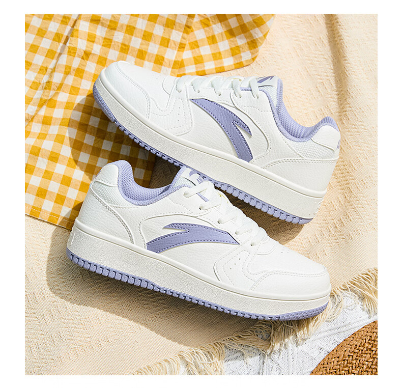 Anta Origin Year 2.0 Women's Thick-Soled Skate Shoes Casual White Sneakers Retro Trendy Height-Increasing Sports Shoes for Students Couples 20