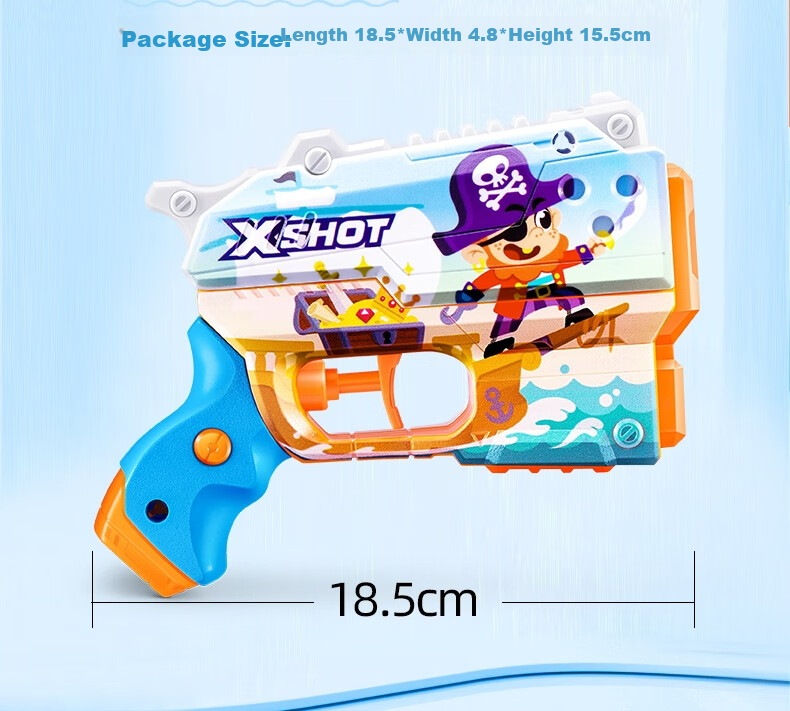 ZURU X Special Attack Colorful Cartoon Quick-Fill Water Gun, Seasonal Outdoor Beach Water Toy for Boys And Girls, Bathing Squirt Gu 12