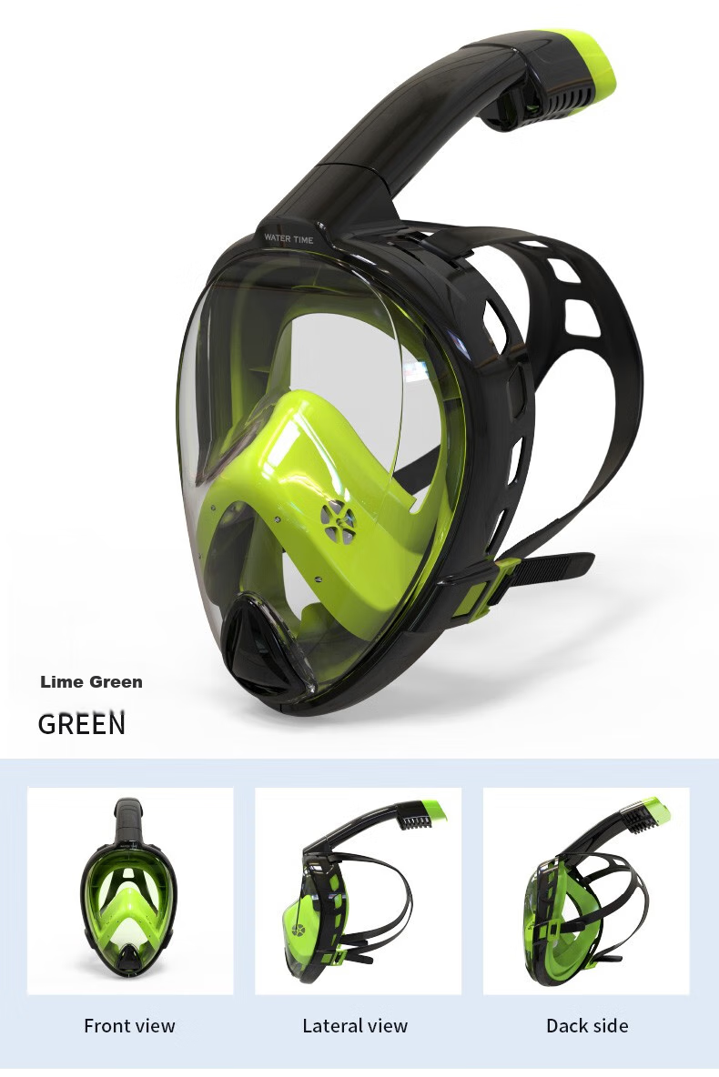 WATERTIME / Shuichuan Diving Mask, Full Dry Snorkel Tube, Swimming And Diving Equipment for Children And Adults 14