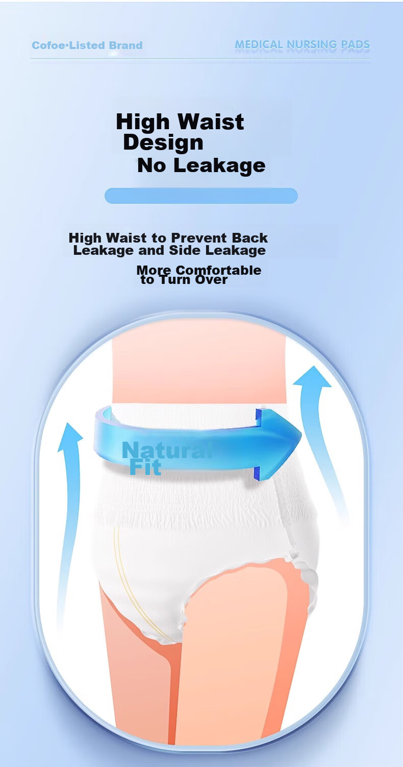 Kefu Medical Soft Adult Pull-Up Diapers XL 10 Pieces, Hip Circumference 110-130cm, Maternity-Specific Underwear, Adult Diapers for Elderly 8