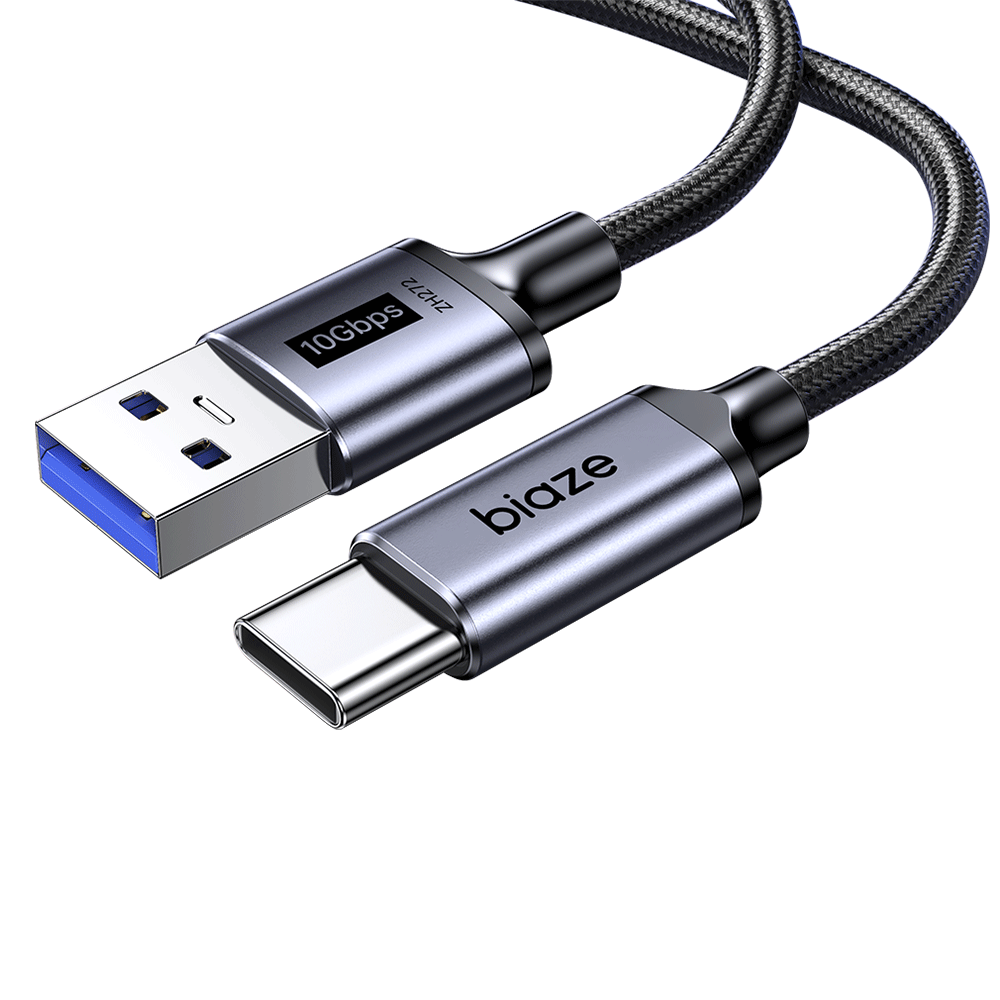 BIAZE USB3.2 to Type-C Data Transfer Cable, 3A Fast Charging Car Connection Cable, Compatible with Apple IPhone 18/17/16/15 Pro Max, Huawei, Xiaomi Phones