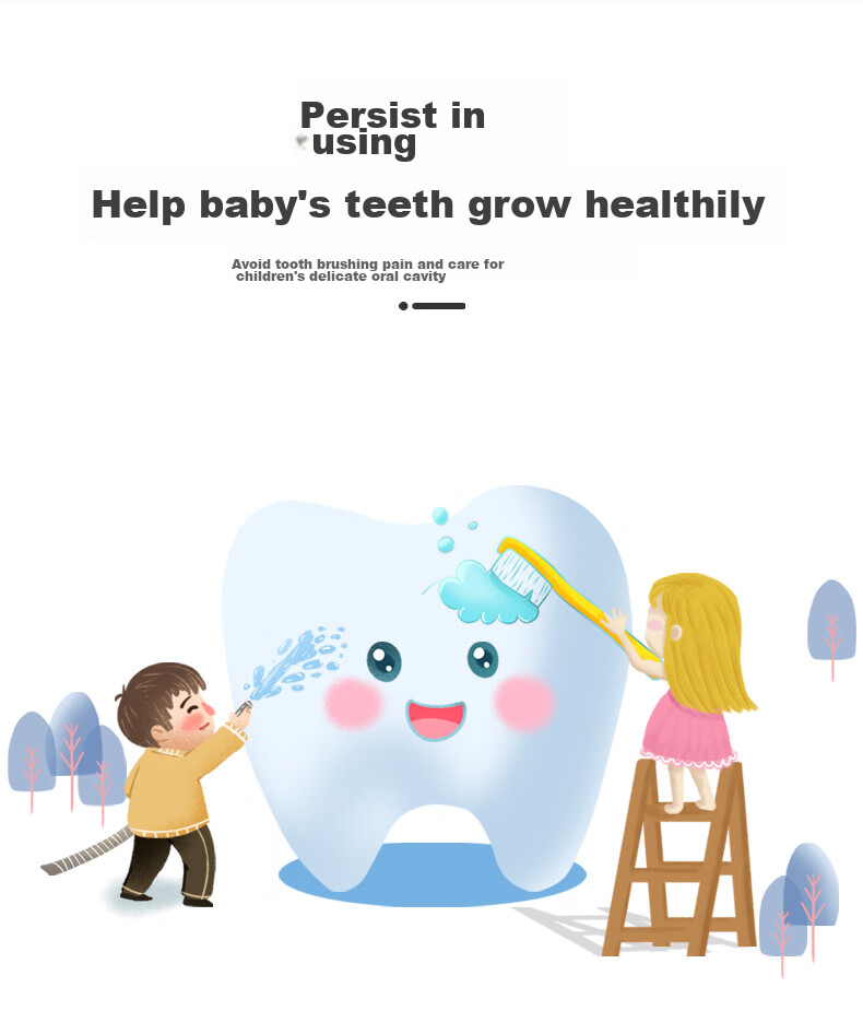 BRUSHING BEAR Children's Toothbrush Soft Bristles for Ages 3-6 to 7-8 Boys And Girls Elementary School Students Teething Period 8-Pack 9