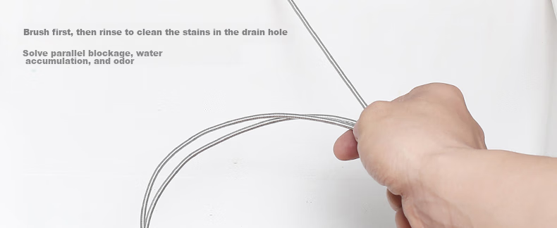 Dipuer Refrigerator Drain Cleaner, Household Water Pipe Cleaning Tool, Cleaning Device, Drainage And Washing Hole Opener, Cleaning And Unclogging Tool 18