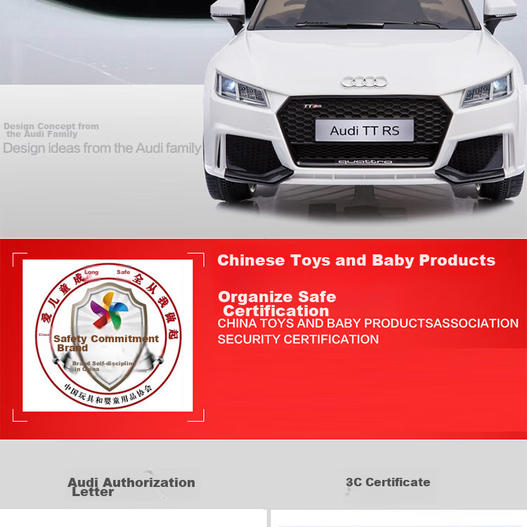 BeRica Electric Ride-On Car for Children, Audi Authorized Remote Control Toy Car for Boys And Girls, Rideable Vehicle, Baby Gift 5