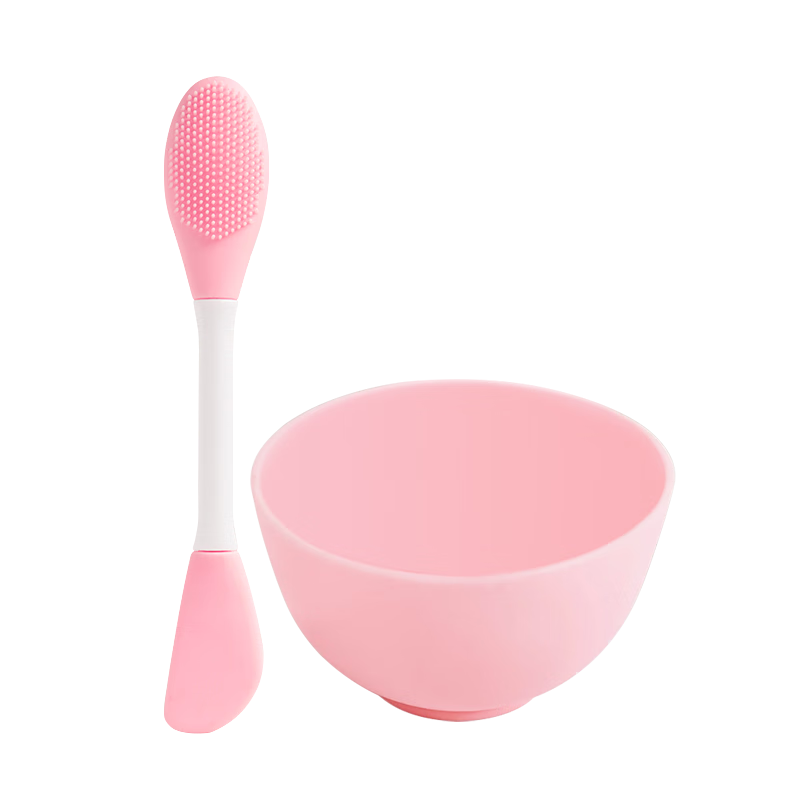 UPLUS Dual-Head Mask Bowl and Brush Set Mud Mask Soft Mask Tools Mask Spoon and Spatula