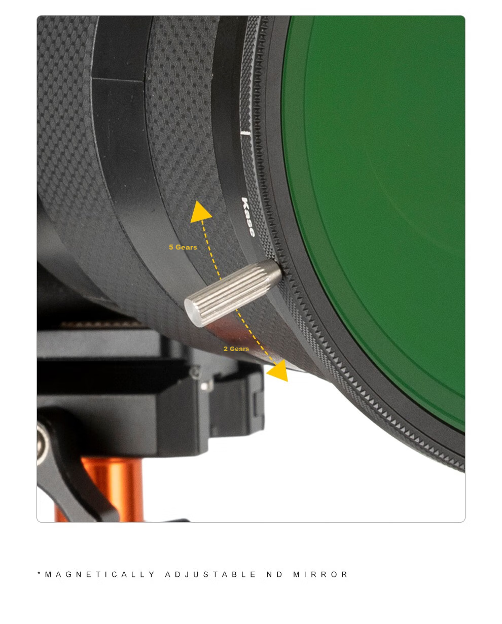 Kase Magnetic Neutral Density Filter, Adjustable ND3-1000, 1.5-10 Stops, 77mm ND Filter, Medium Gray Density Filter, Low Color Temperature, Long Exposure, Water Flow, Slit Slow Shutter 7