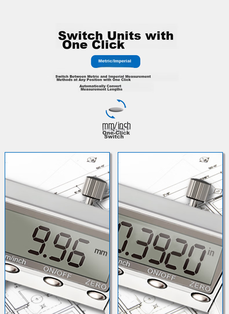 Deli Vernier Caliper, All-Metal High-Precision Digital Caliper, Large High-Definition Screen Electronic Caliper, Complies with National Standards 11