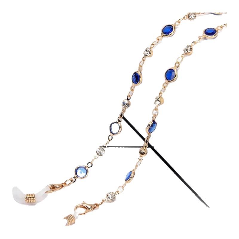 DRATRA Eyeglass Chain for Women, Neck Strap, 3D Star Beads, Non-Fading, Fashionable Decoration, Sunglasses, Myopia Glasses, Anti-Slip Chai