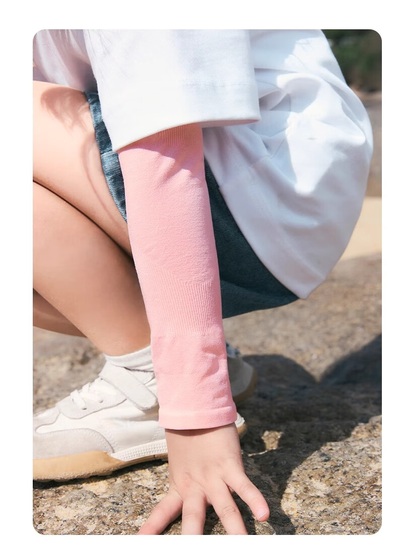 Niduoxiong Children's Ice Sleeves, Sun Protection Baby Arm Covers, Boys And Girls Summer UV-Resistant Sleeve Protectors, Breathable Arm Guards 14