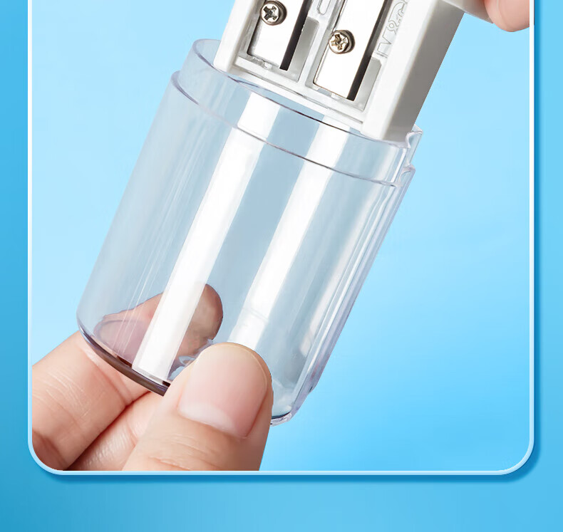 M&G Dual Hole Pencil Sharpener, Portable Large Capacity Pencil and Colored Pencil Sharpener, APS912B1, 1 Piece 6