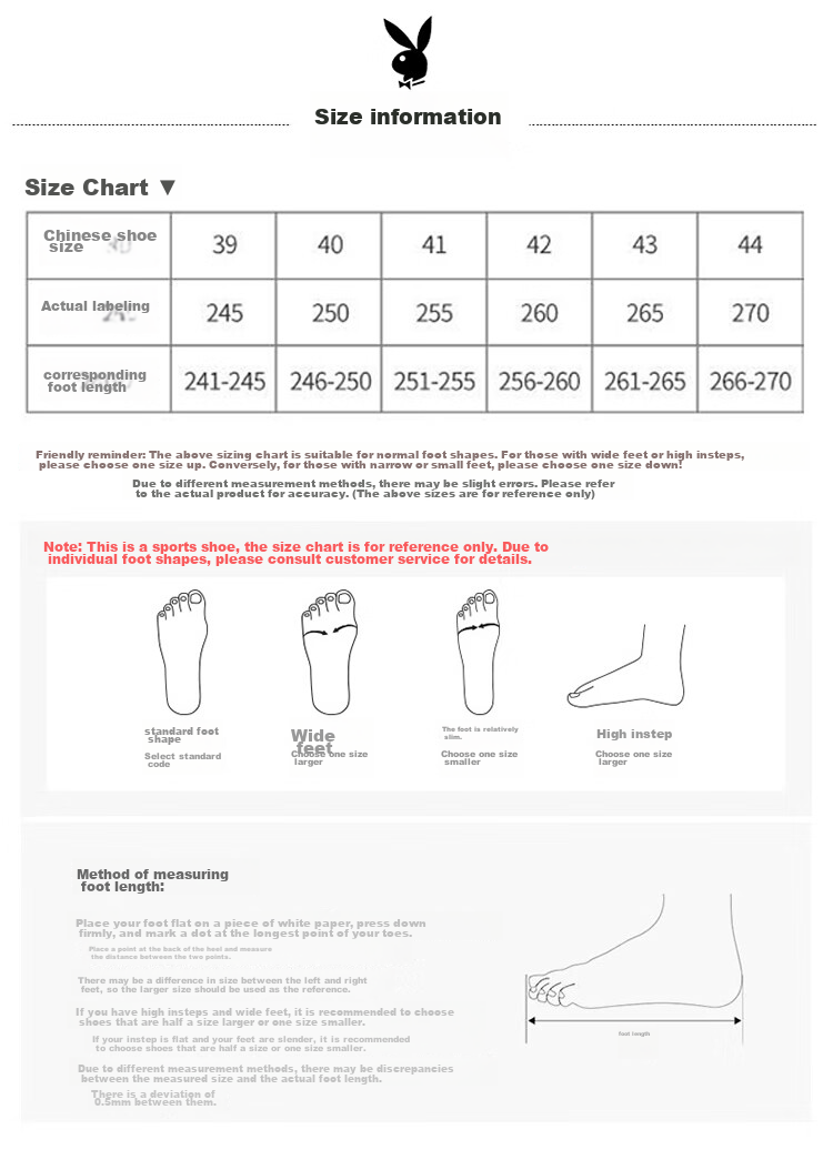 PLAYBOY Men's Shoes, Autumn And Winter High-Top Shoes, Fashionable Sneakers for Men, Trendy White Shoes, Beige, Size 39 3