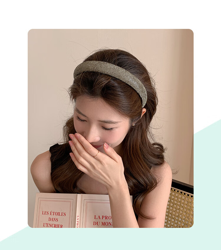 CHIMERA Luxury Princess-Style Headband, High-End Korean Version, Simple Hair Accessory, Mid-Autumn Festival Gift for Wome 1