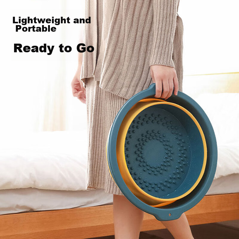 Jingxun Foldable Foot Soaking Bucket, Portable Foot Washing Basin for Travel, Business Trips, Home Use, Dormitory, And Foot Spa