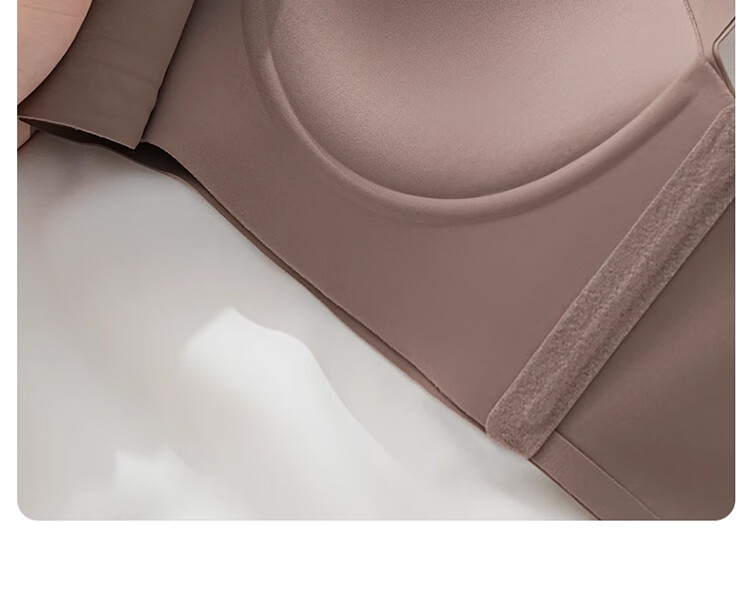 MiiOW Seamless Bra for Women, Push-Up Bra for Small Breasts, Lift And Support, Wireless, Sexy, Gathered Brassiere, Dark Brown, Size 36AB 14