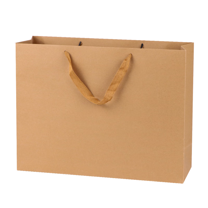 TaTanice Kraft Paper Bags, Set of 5, Mid-Autumn Festival Gift Bags, Holiday Gifts, Birthday Presents, Handbags, Storage Bags, Horizontal Style