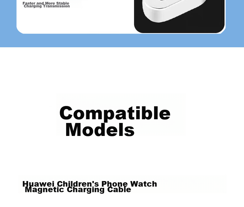 ESCASE Charging Cable for Huawei Children's Watch, Compatible with Huawei Fitness Band Charger, Suitable for Fit3/5X/5XPro/4X/5/4Pro/9/8 Fitness Bands, Magnetic Power Cord 12