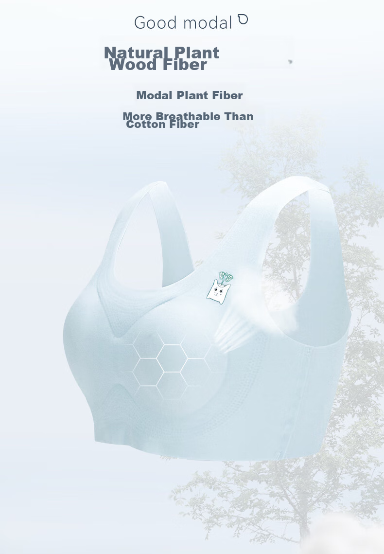 Hodo Girls' Bra, Modal Seamless Underwear, for Puberty And Middle School Students, Invisible Bra X3008, Off-White, Size 150 2