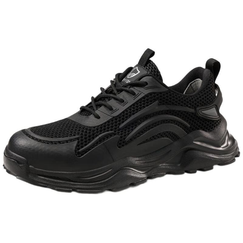 BlueOwl Shield Men's Summer Breathable Insulated 10KV Anti-Smash Anti-Puncture Electrician Safety Work Shoes D211TKB Size 42