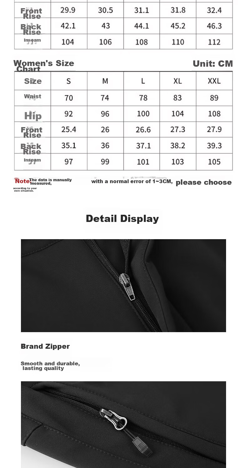 ALPINT MOUNTAIN Fleece-Lined Soft Shell Pants for Men And Women, Autumn And Winter Outdoor Cold-Resistant Hiking Trousers, Waterproof Fleece-Lined Tactical Pants for Winter 7