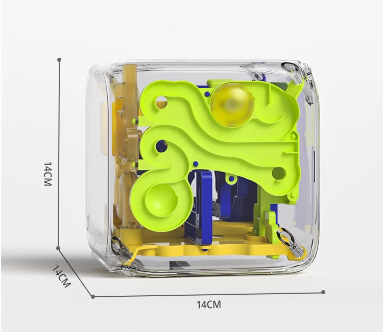 Lankupa 3D Maze Ball, Rolling Bead Cube Toy, Children's Gift for Boys And Girls Aged 3-6, Concentration Training Track 6