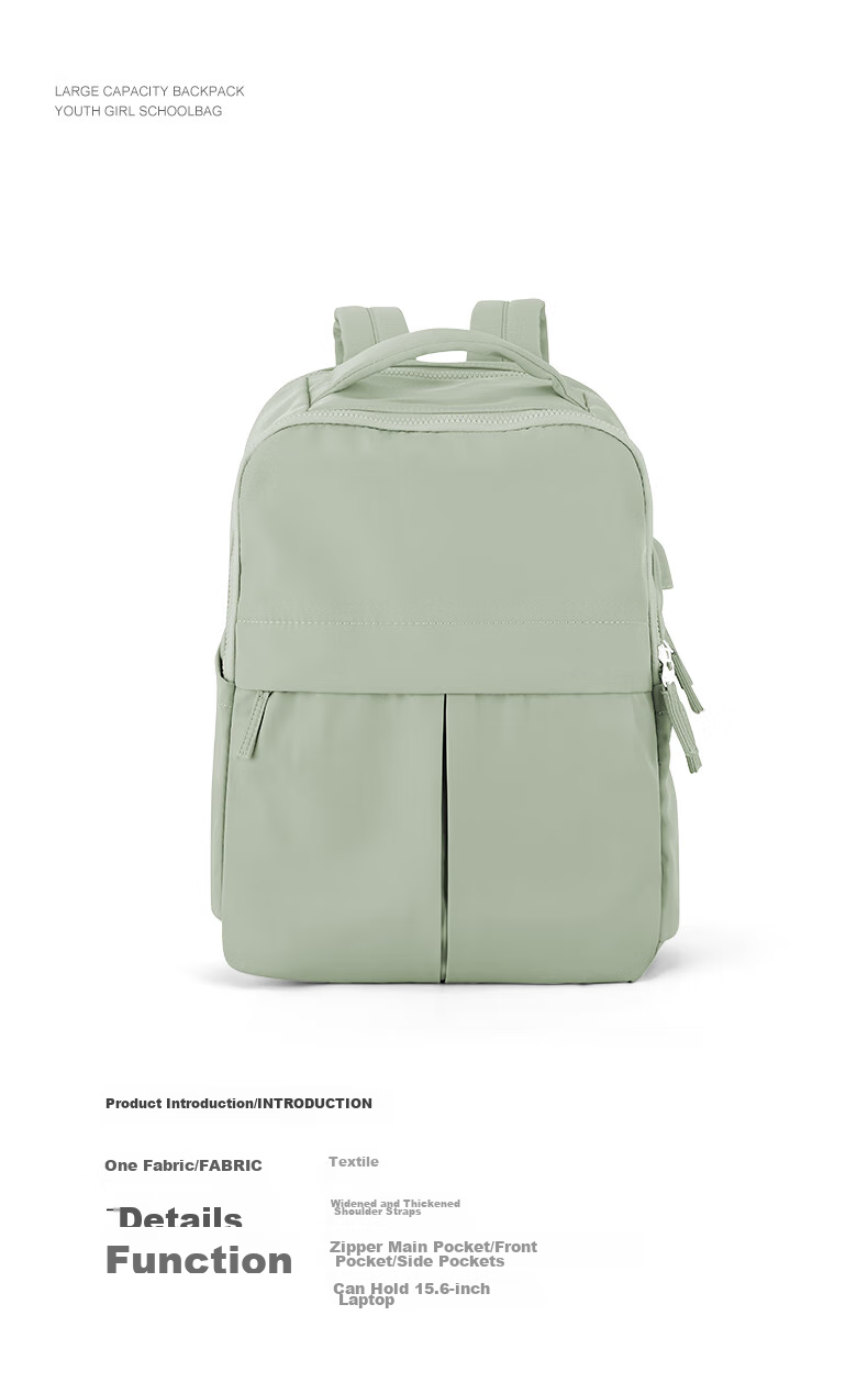 Landcase Travel Bag, Large Capacity Backpack for Women, Multifunctional Shoulder Bag, Short-Distance Luggage Bag, Fitness Bag for Men, 8060 Gree 1