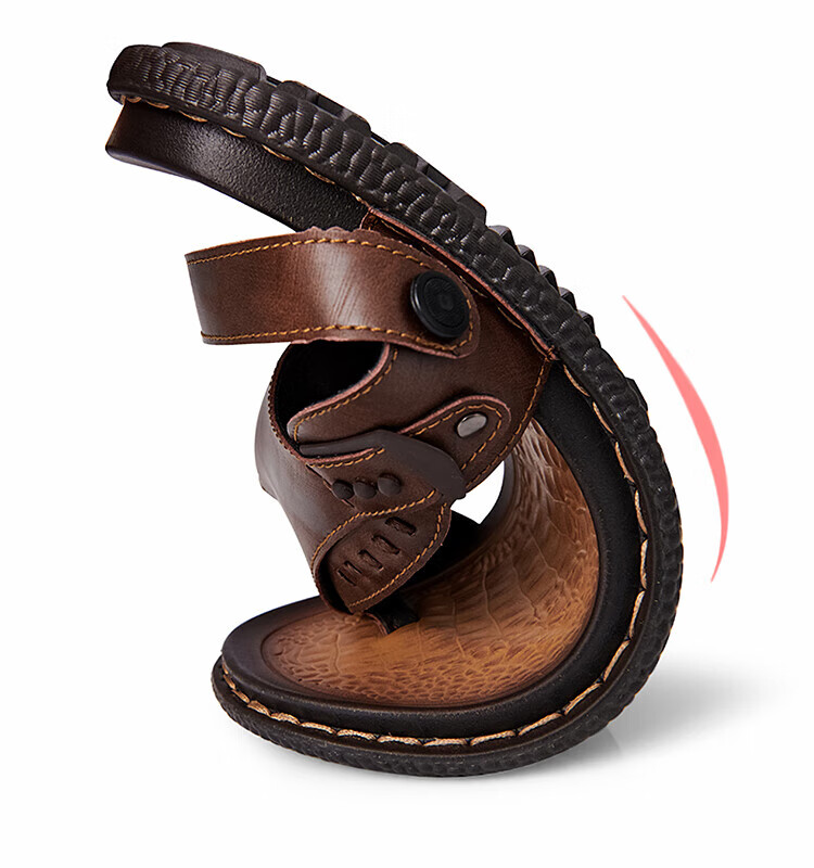 CARTELO Men's Sandals, 2026 Summer Breathable Flip-Flops, Dual-Use Soft-Soled Beach Shoes for Me 8