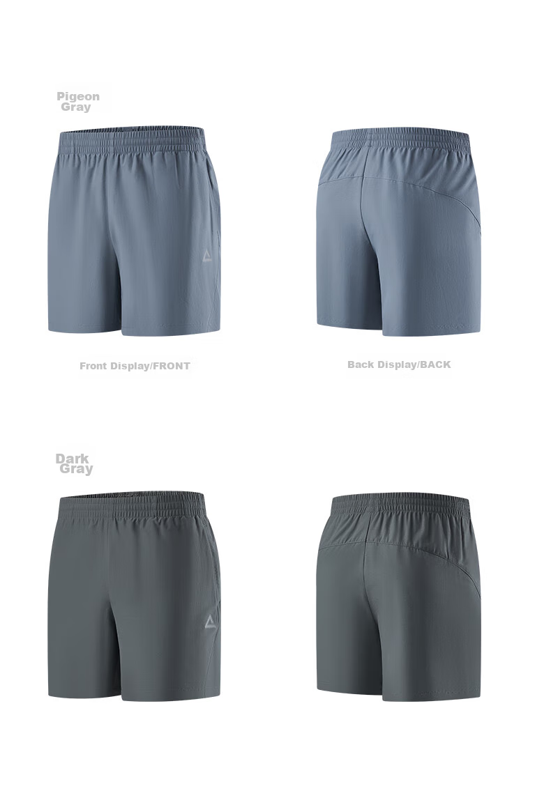 PEAK Quick-Dry Shorts for Men, Summer Running Sports Loose Badminton Pants, Casual Breathable Knee-Length Shorts DF352291 22