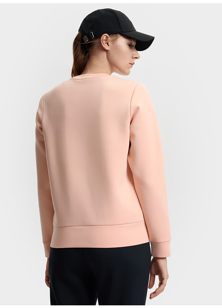 FILA Official Women's Pullover Hoodie, Autumn And Winter Fitness Sports Simple Basic Knit Top 22