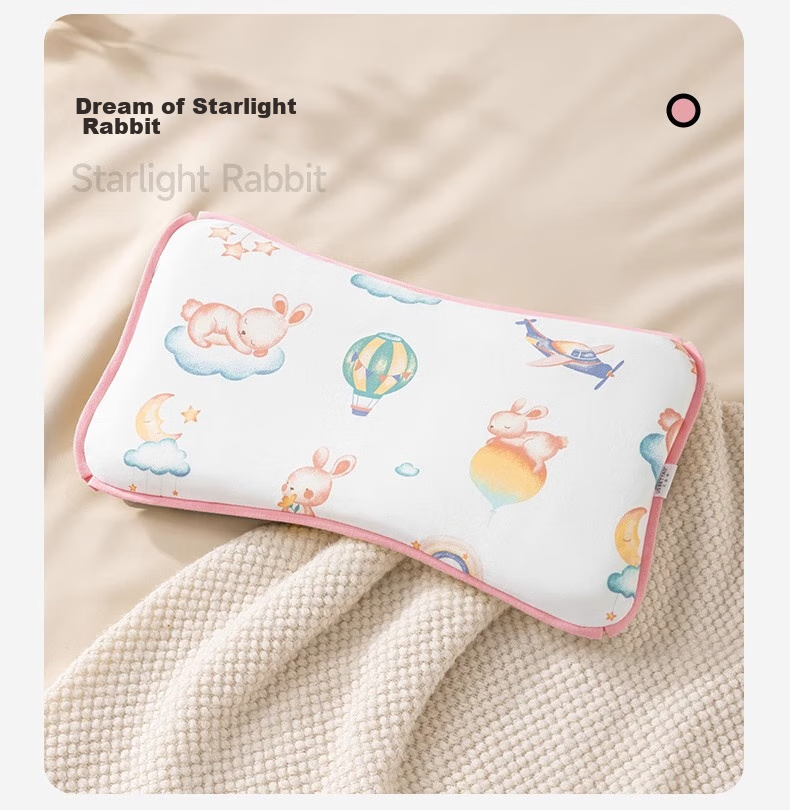 Beitaisi Cloud Pillow, Baby Pillow for 0-1 Year Olds, Sweat-Absorbing Breathable Gauze, Ten-Layer Pleated Fabric, Anti-Colic Pillowcase, Dreamy Floral Patter 33