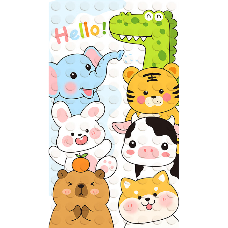 YISHANG Bathroom Non-Slip Mat, Toilet Shower Room Waterproof Anti-Fall Floor Mat, Bath Mat for Babies And Childre