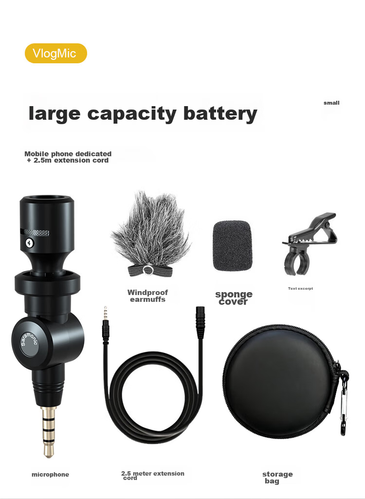 Saramonic SR-XM1 Camera External Microphone for DSLR Shooting, Short Video Interviews, Live Streaming, High-Definition Audio Recording, Small Microphone Device 10