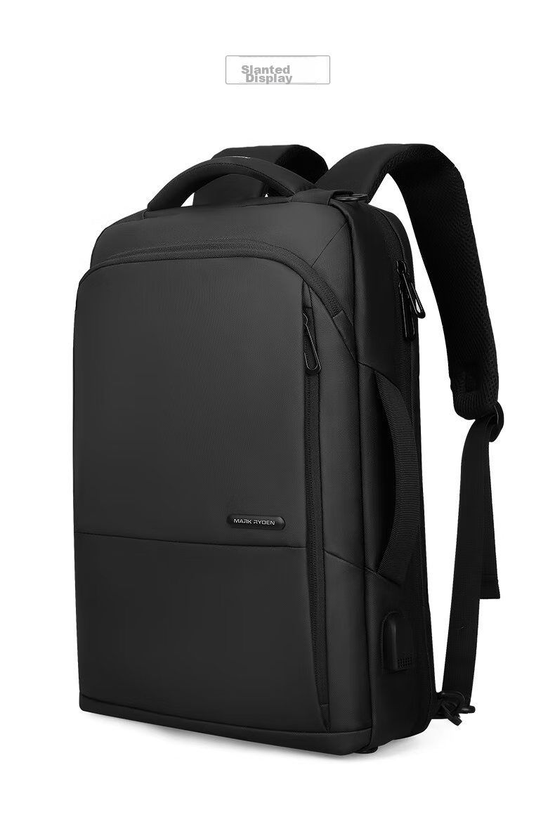 MARK RYDEN Backpack for Men, Multifunctional Briefcase, Business Casual Travel Bag MR9533 Upgraded Version in Elegant Black 17