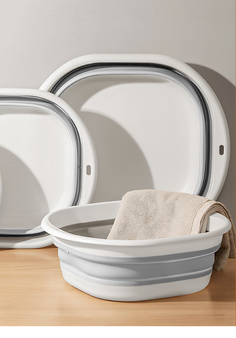 Lehuolvxing Foldable Basin, Washable Face And Laundry Basin, Compressible, for Students And Adults, Dormitory Use, Hospital Stay, Portable Supplies, Essential Water Basin Accessory 10