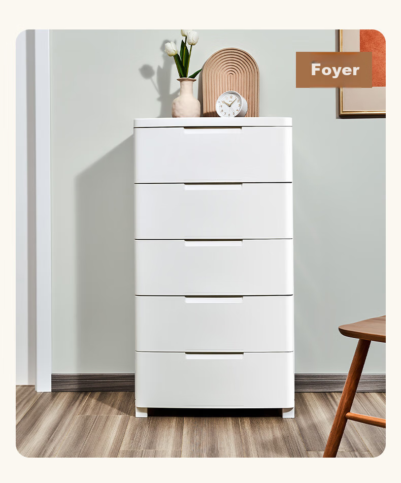 JEKO&JEKO Drawer Storage Cabinet for Bedroom And Living Room, Wardrobe, Bedside Table, Toy And Snack Organizer, Five-Drawer Chest with Five Layers 15