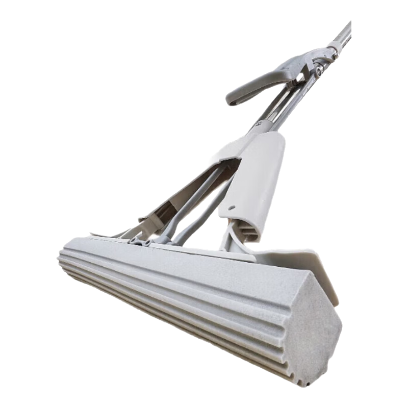 JD Jingzao Foldable Sponge Mop 33cm Cotton Head*2 Water-Absorbent Hands-Free Household Floor Cleaning Tool
