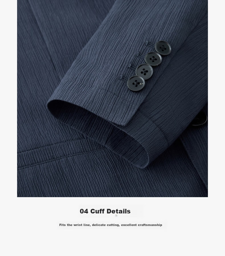 Goldlion [Light And Breathable] Men's Slim Fit Single-Breasted Business Casual Blazer, Gray-Blue -85M1 56A 10