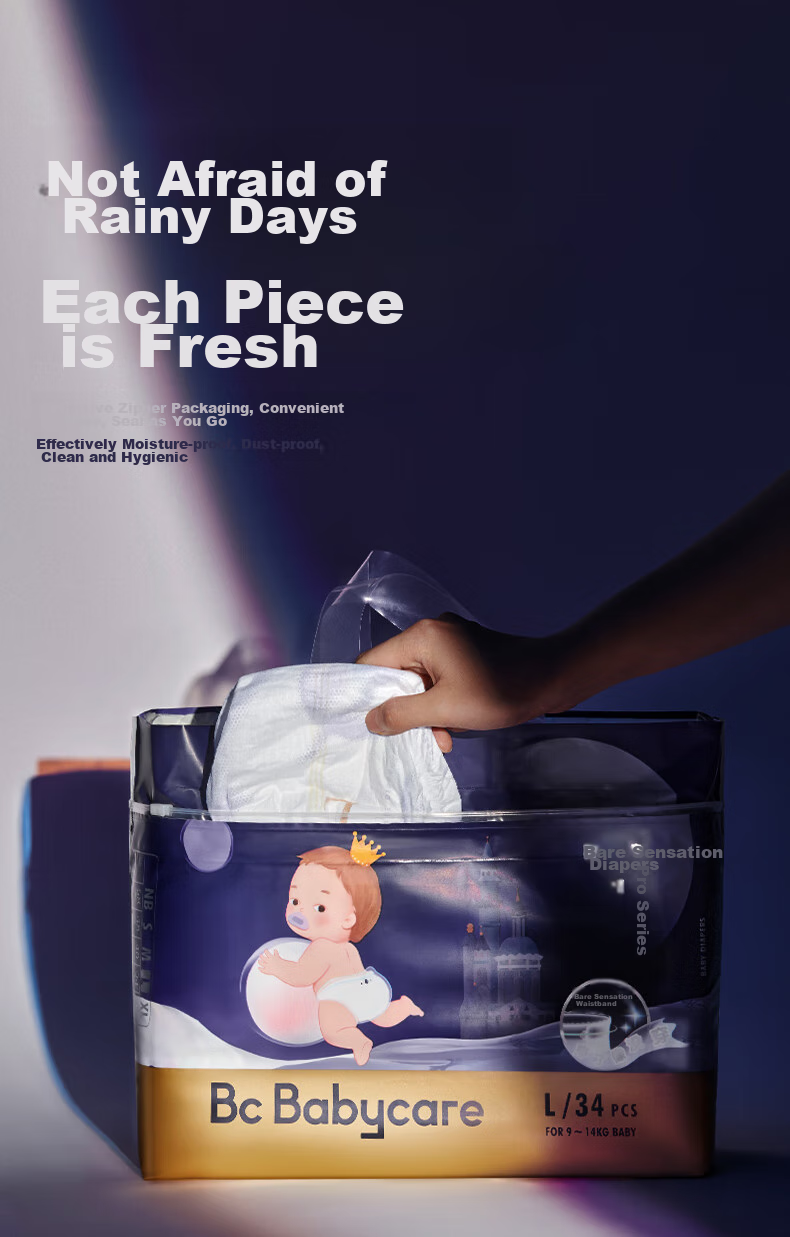 Babycare Royal Pro Ultra-Thin Breathable Diapers, Size L, 3 Trial Pack (9-14kg), Baby Diapers 20
