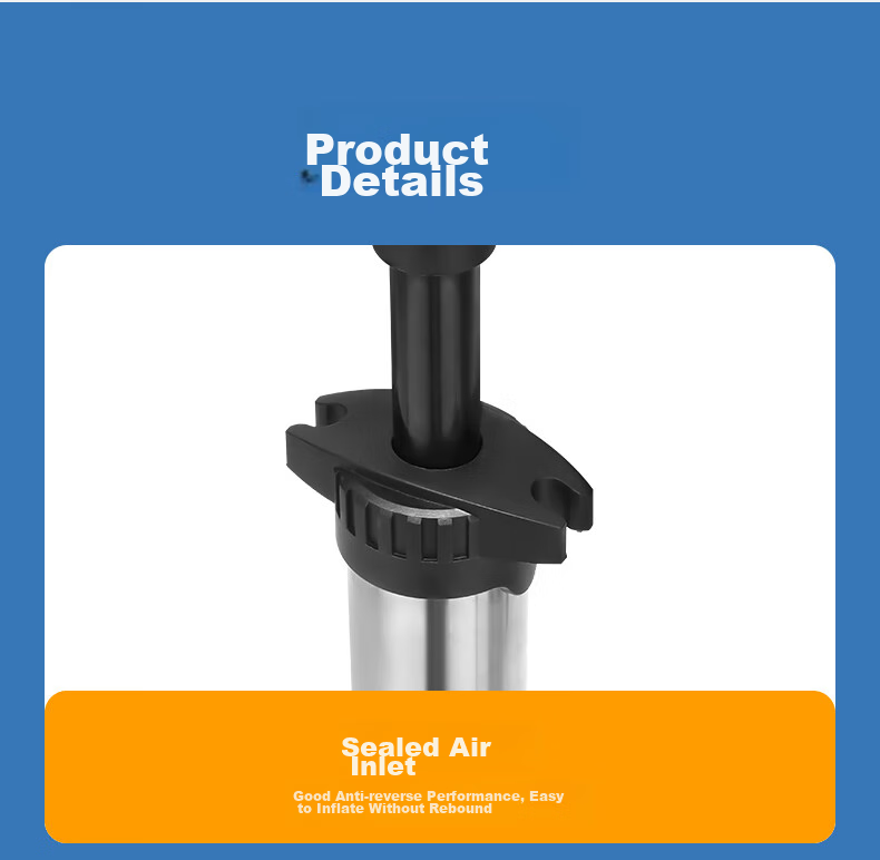 FOREVER Bicycle Pump, Suitable for Basketball, Electric Bikes, Motorcycles, Universal Stainless Steel High-Pressure Pump with Pressure Gauge And Air Hose 18