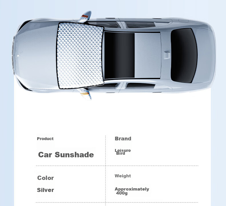 Xianniao Car Front Windshield Snow Cover, Thickened Half Cover, Winter Season Anti-Snow, Anti-Frost, Anti-Freezing Glass Cover 18