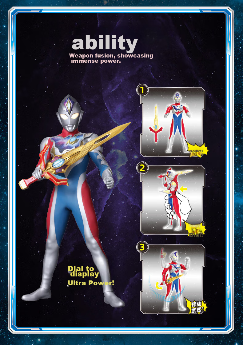 LDCX Boys Girls Children's Day Gift Ultraman Tiga (Delta Claw) 4