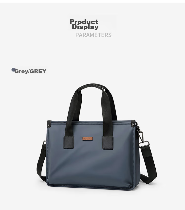 GOLF Business Briefcase for Men, Large Capacity Handbag, Fits 15-Inch Laptop, Multiple Compartments, Casual Horizontal Style, Shoulder Crossbody Bag for Men, Black, Gift for Boyfriend Or Father 16