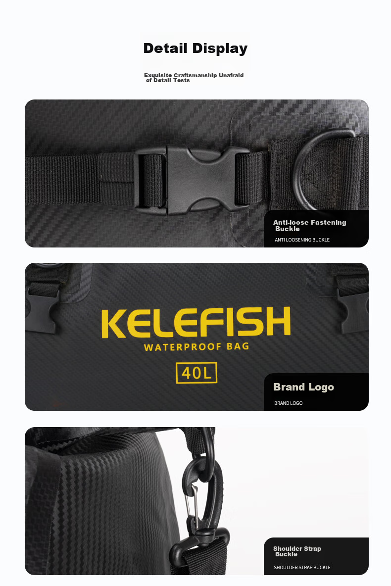KELEFISH Motorcycle Tail Bag Waterproof Travel Saddle Bag Riding Rear Seat Bag Sand Yellow - Updated Version 66L 14