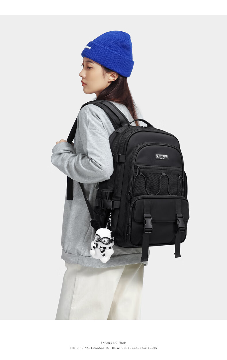 V.NINE Middle And High School Student Backpack for Boys And Girls, Large Capacity Pain Bag for Grades 4-6 Students, 14/15-Inch Laptop Bag 12