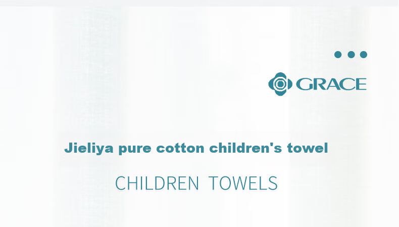 Grace Pure Cotton Towels, 5-Pack, Xinjiang Cotton Grade A, Children's Face Towels, Soft Cartoon Baby Wipes for Home And Sports Use 4