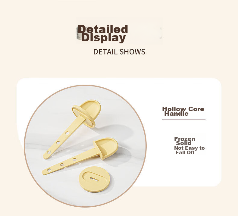Canjiangjun Homemade Ice Cream Mold for Home Use, Ice Pop And Popsicle Mold, Creative Cartoon DIY Ice Cube Mold, Set of 2 11