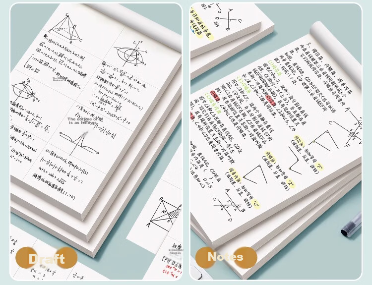 Liupintang Thick Draft Paper Wholesale Cheap Blank Notebook for Postgraduate Exam Preparation, Elementary School Students, High School And College Students' Math Practice Paper, Calculation Paper, Aligned Scratch Paper, White Paper 6